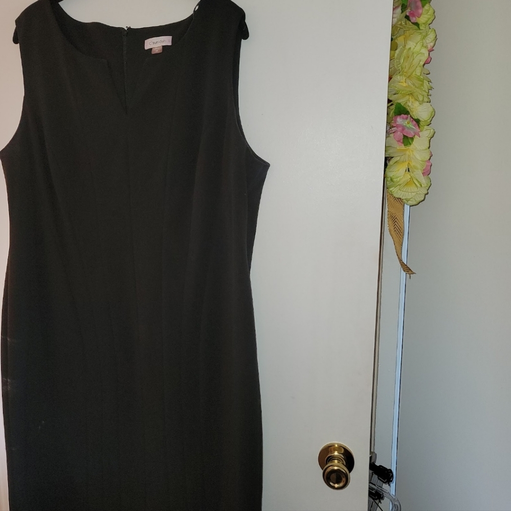 Calvin Klein size 16W black dress with detail